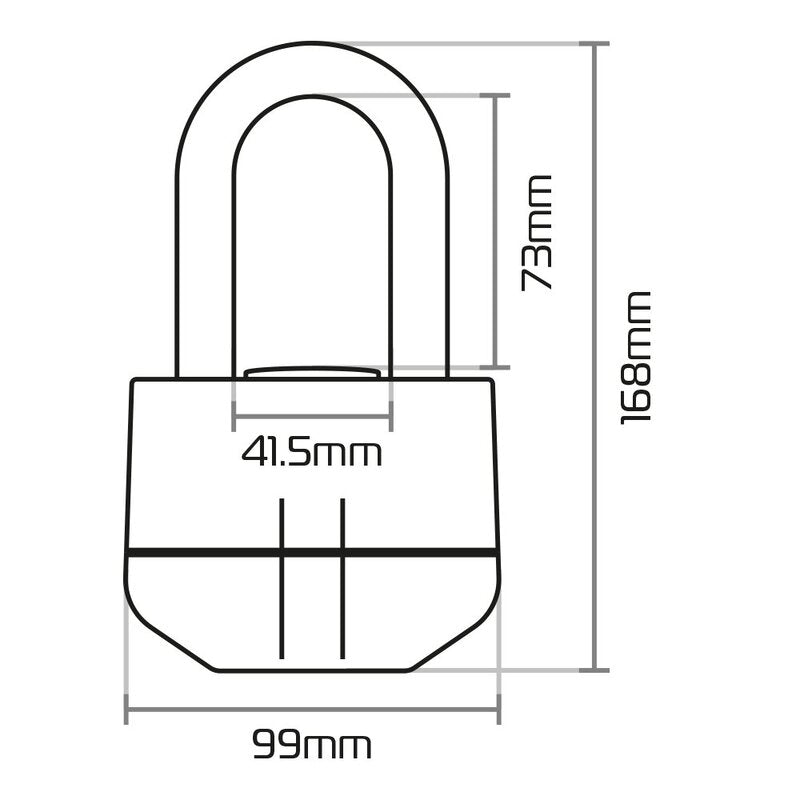 Oxford Boss Alarm MC-lås Klass 3 – 100 dB